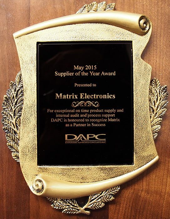 DAPC Supplier of the Year Award